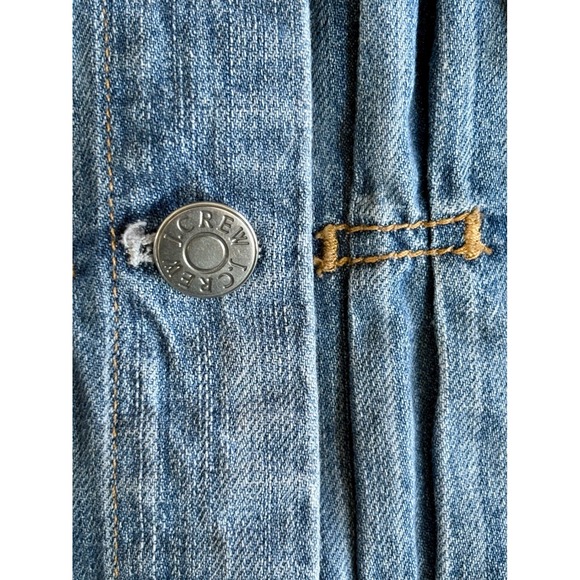 J. Crew Women's Denim Jean Jacket Small | Trucker Style‎ Blue White Wash - Picture 4 of 5